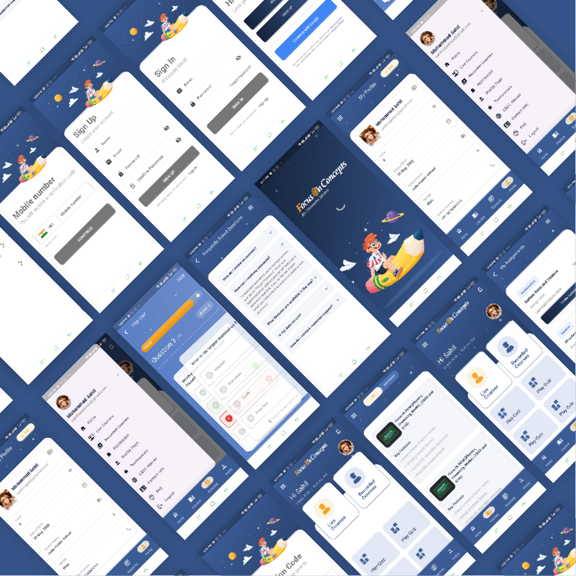Focus on Concepts Mobile App preview