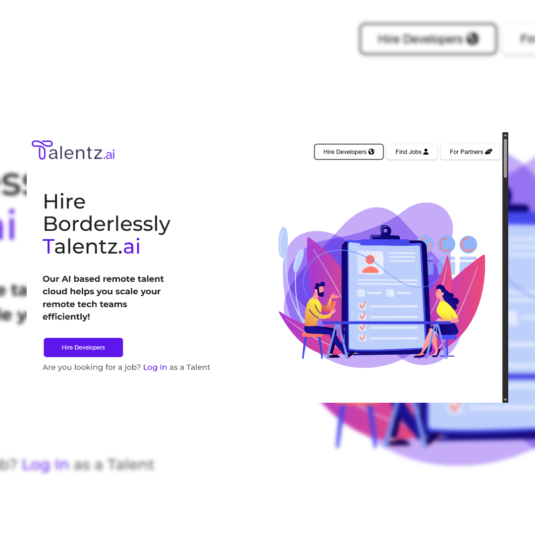 TalentZ.AI Job Portal preview
