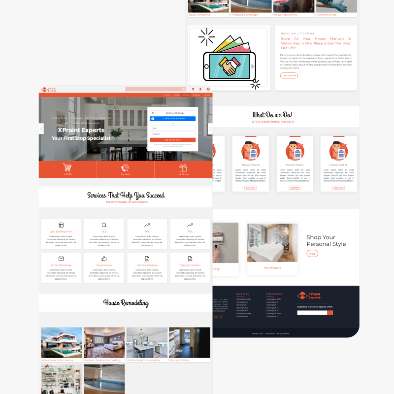 Xpraint Web Interface - Full View